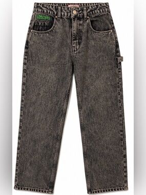 Empyre Black Acid-Wash Relaxed Jeans